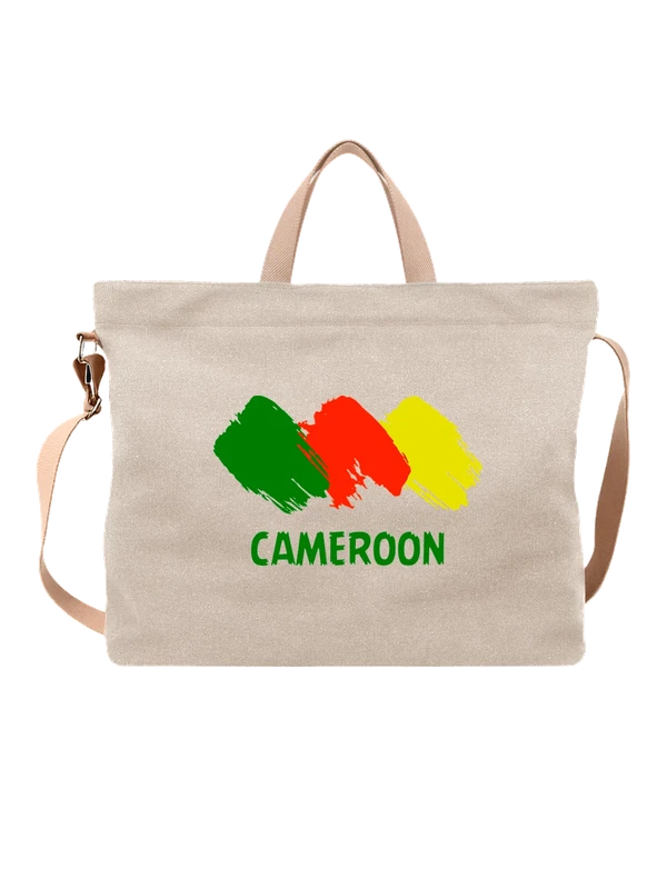 Сумка флаг Камеруна Cameroon — Белая, фото 1