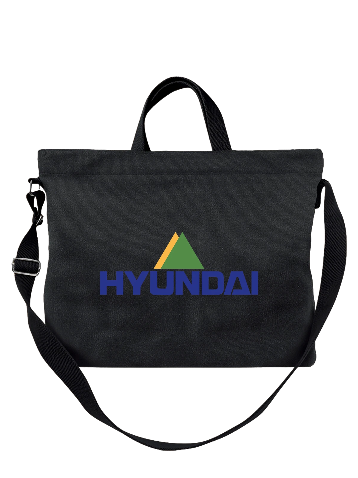 Сумка Hyundai чёрная с принтом — геометрическая композиция — Чёрная, фото 1