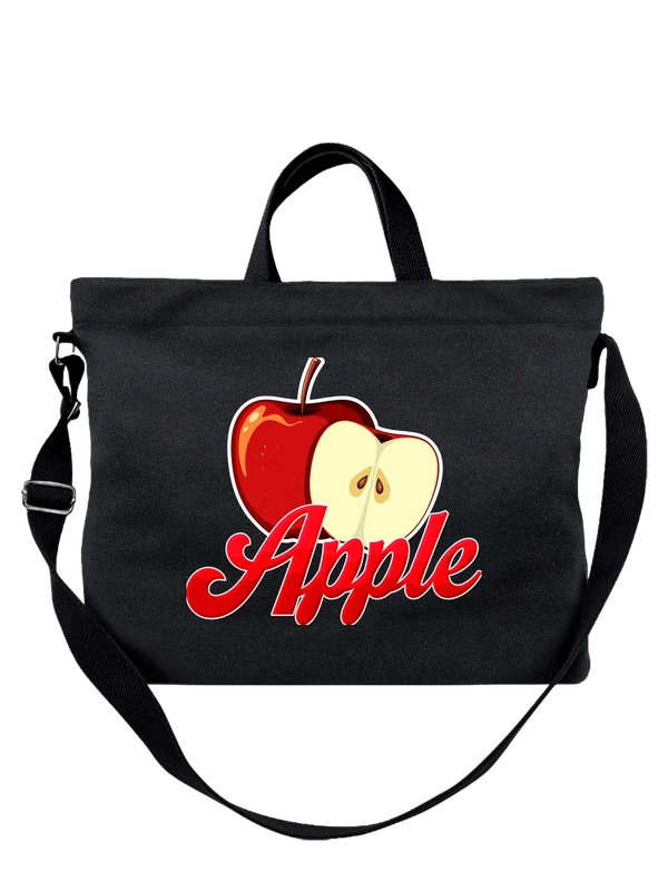Сумка с яблоком apple — Чёрная, фото 1
