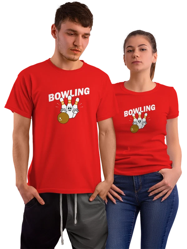 Футболка боулинг bowling — Красная, фото 1