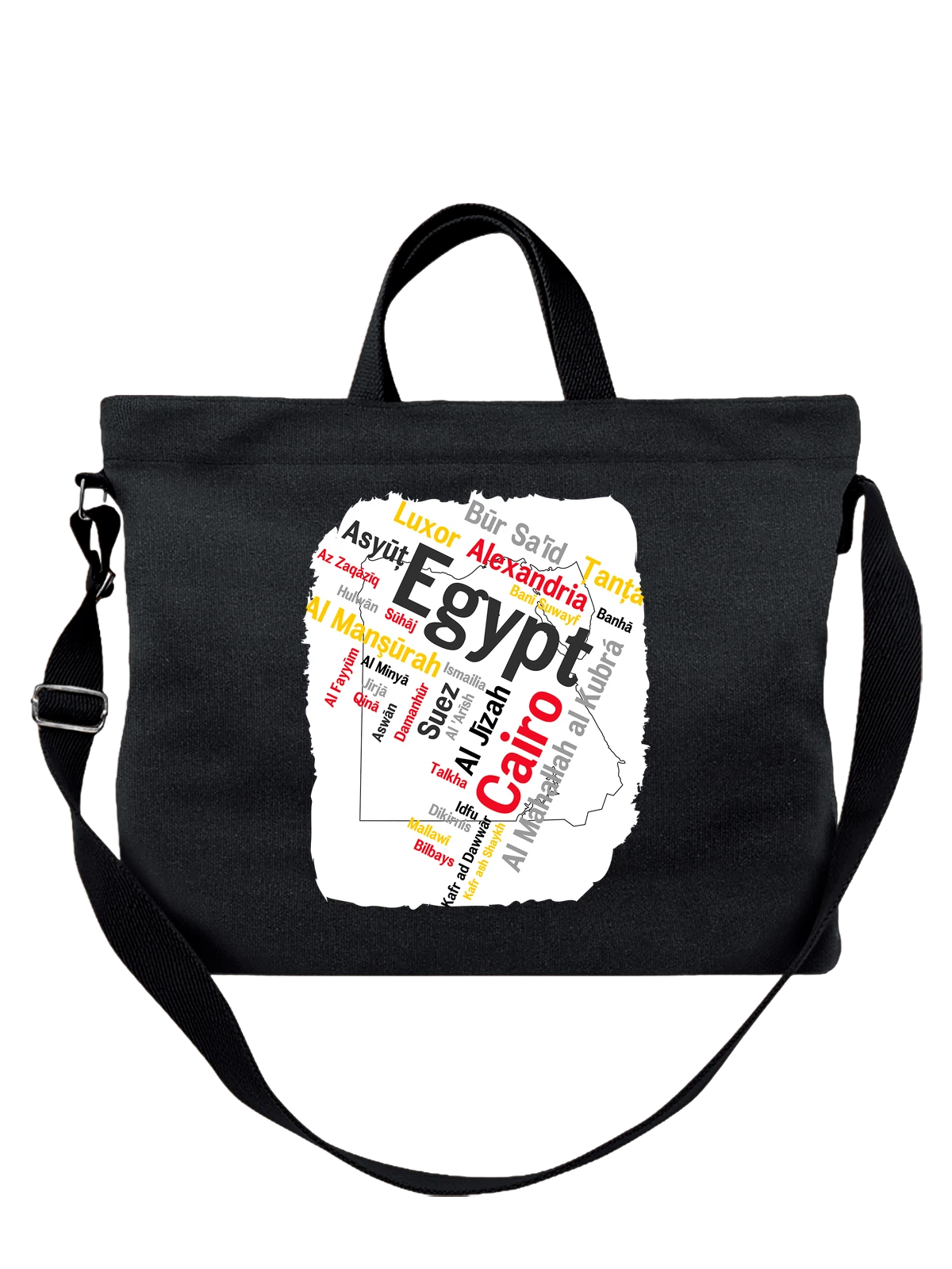 Сумка Египет Egypt чёрная с принтом — футболка подростку — Чёрная, фото 1