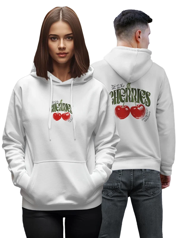 Худи вишня cherries — Белая, фото 1