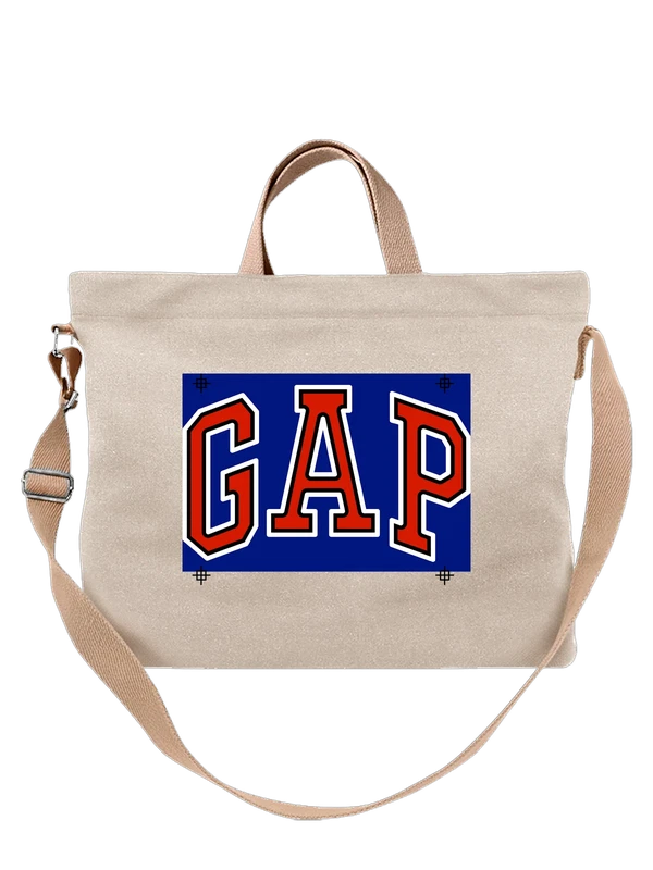 Сумка GAP красные буквы на синем фоне — Белая, фото 1