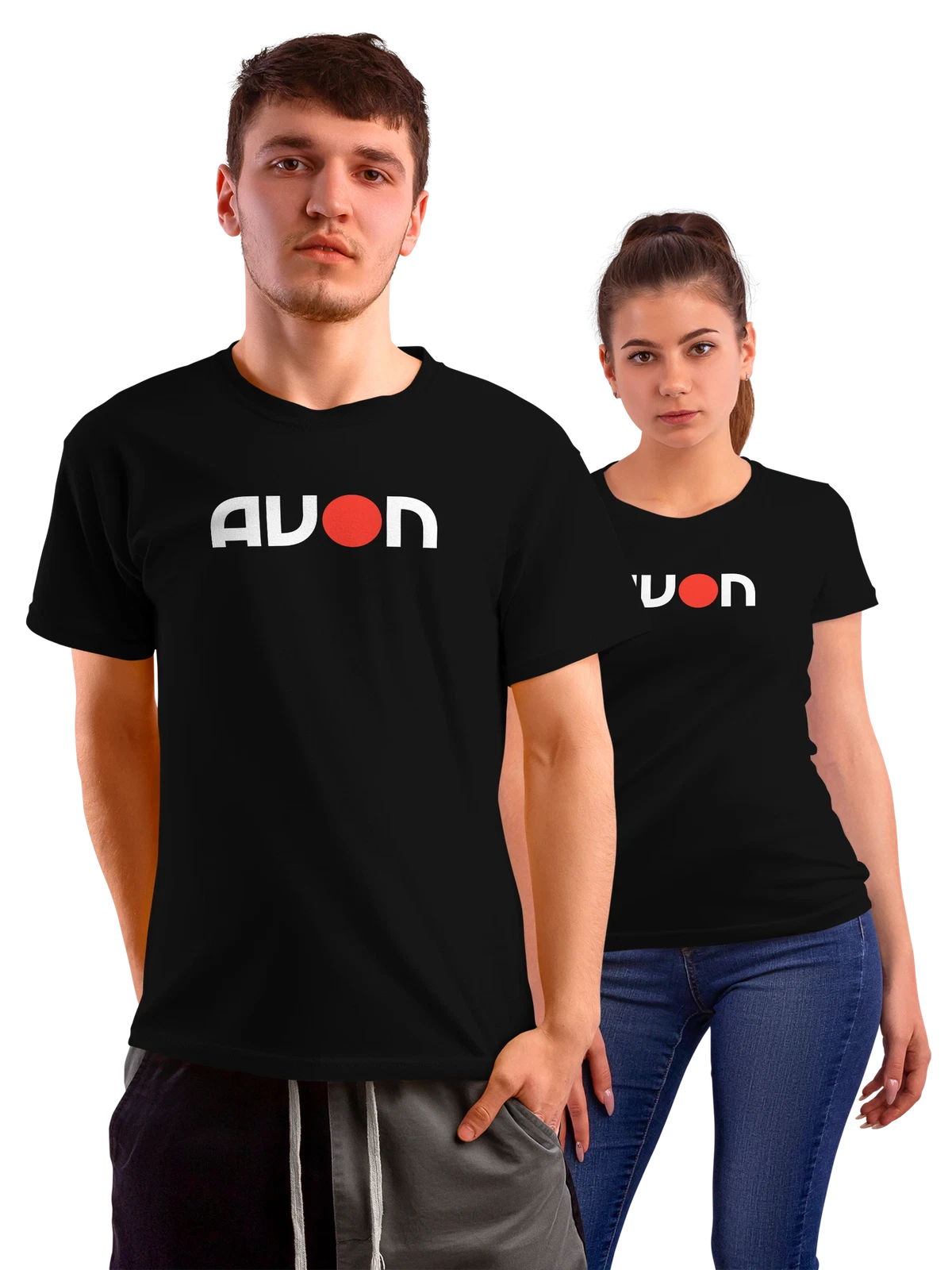 Футболка Avon чёрная с принтом — каталожная история — Чёрная, фото 1