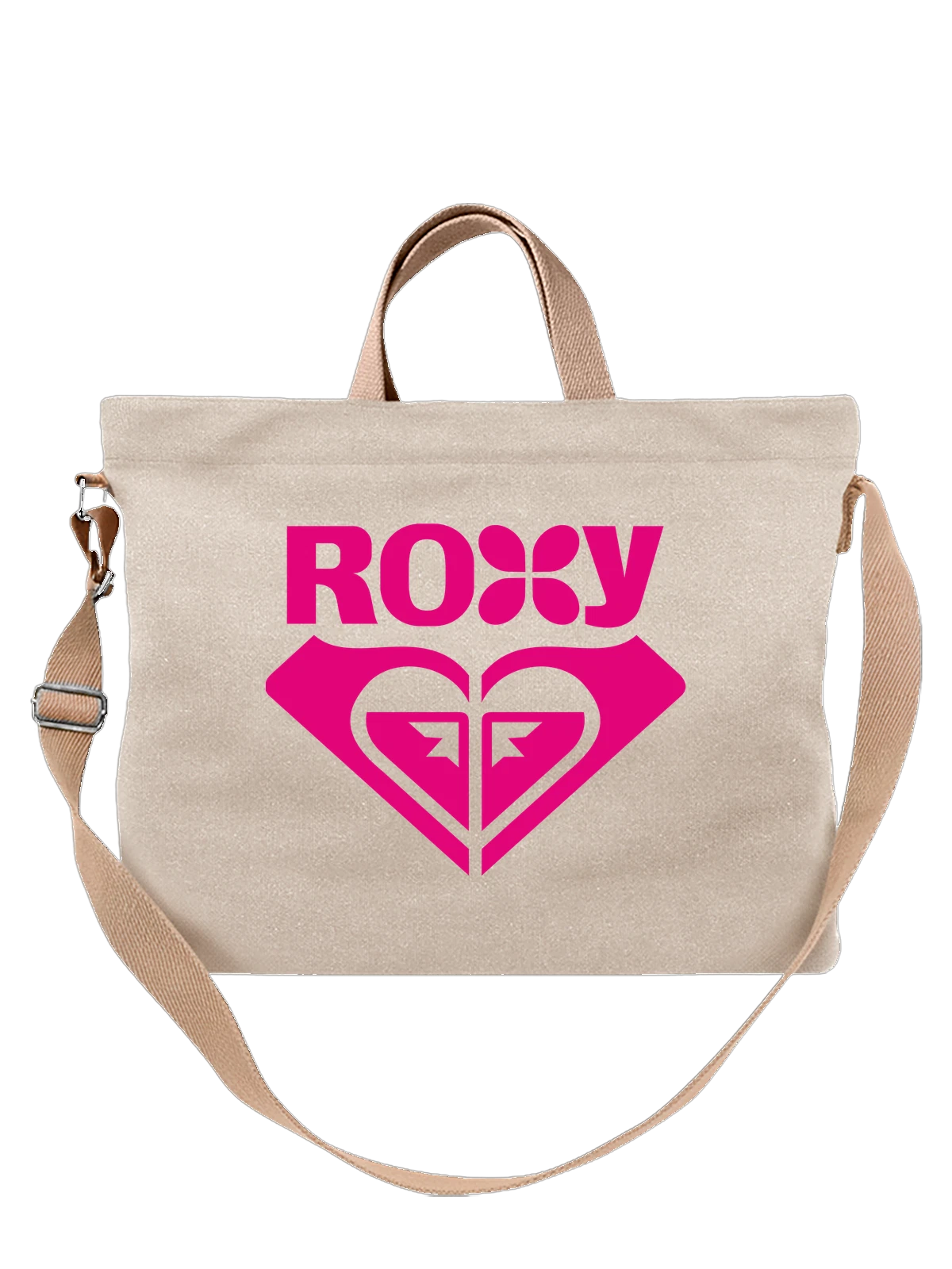 Сумка Roxy белая с принтом — серфбординг и сноуборд — Белая, фото 1