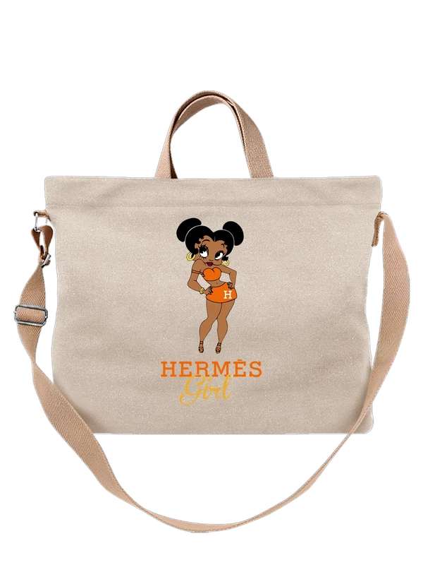 Сумка Hooters девушка в оранжевом костюме H — Белая, фото 1