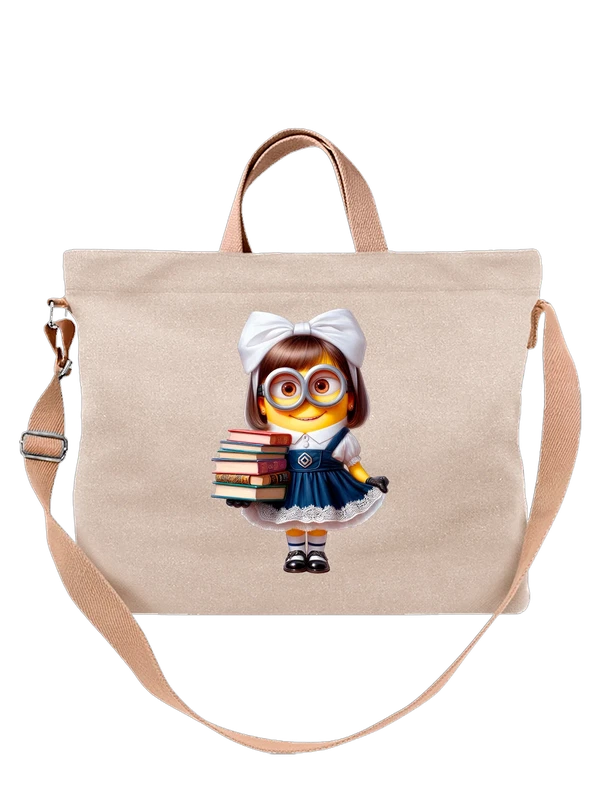 Сумка с Миньоном Minions школьницей — Белая, фото 1