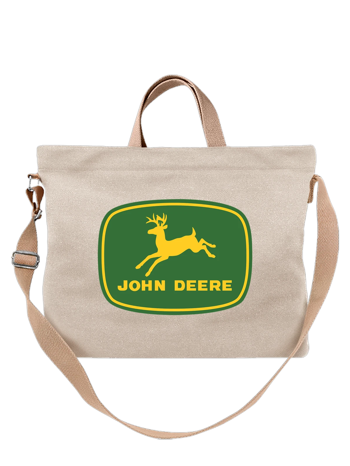 Сумка John Deere белая с принтом — футболка для автолюбителя — Белая, фото 1