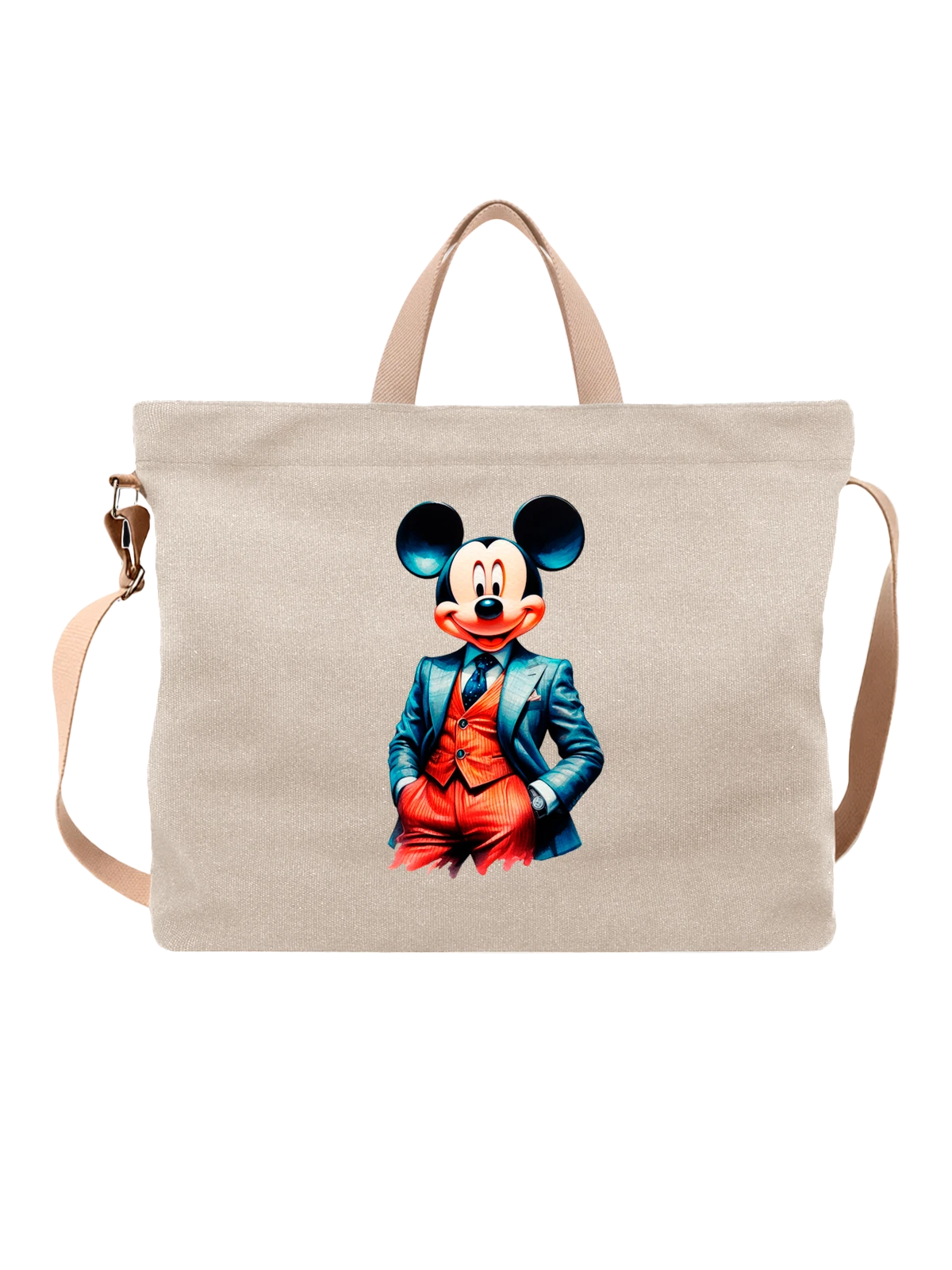 Сумка с Микки Маусом Mickey Mouse белая с принтом — коллекционный образ — Белая, фото 1
