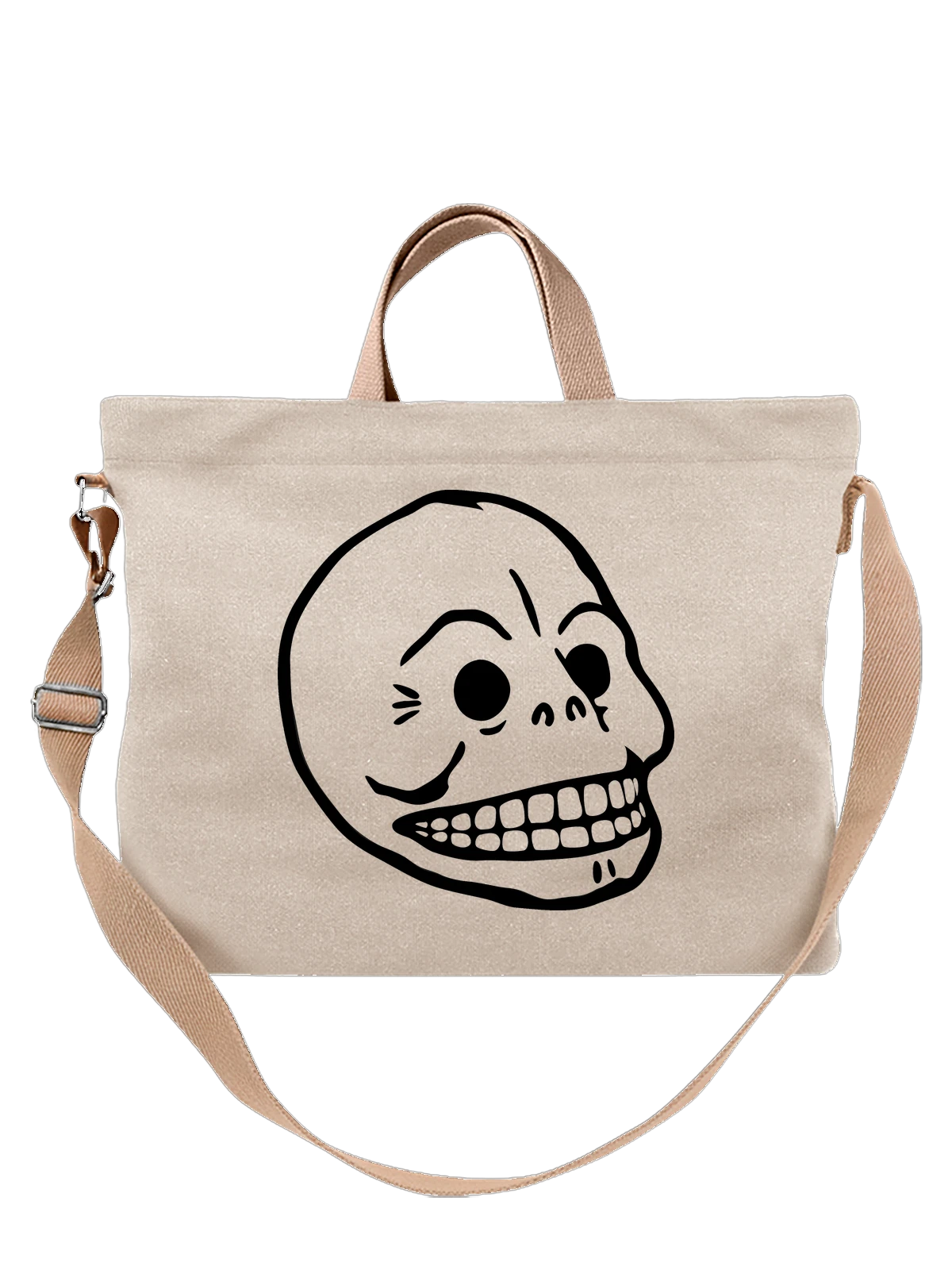 Сумка Cheap Monday белая с принтом — современная айдентика — Белая, фото 1