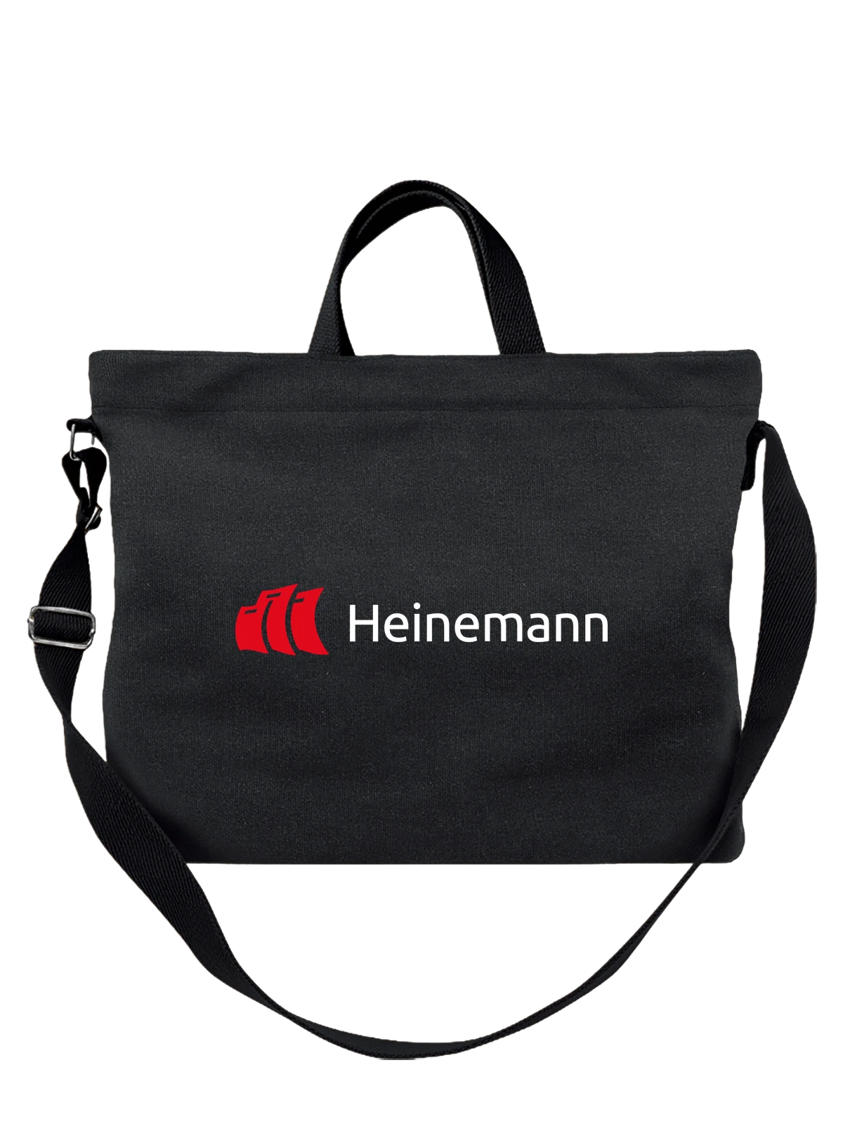 Сумка Heinemann чёрная с принтом — современная айдентика — Чёрная, фото 1