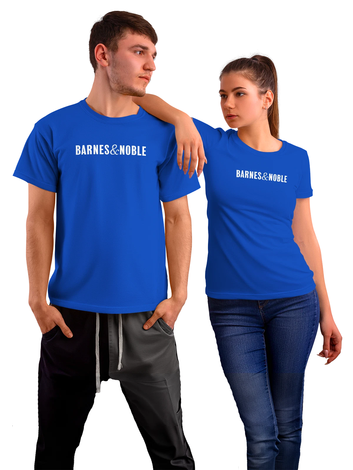 Футболка Barnes Noble синяя с принтом — бумажные издания — Синяя, фото 1