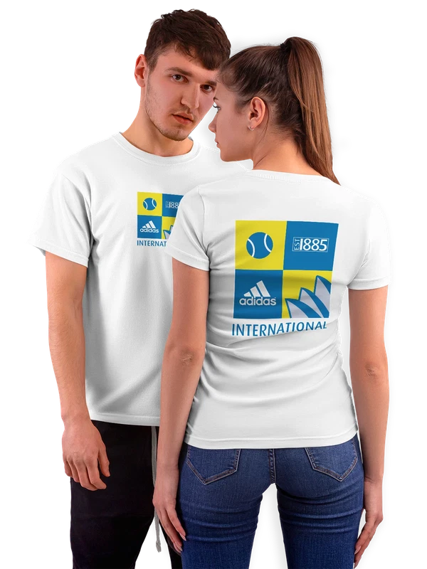 Футболка Adidas — Белая, фото 1