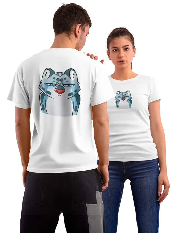 Футболка с котом — Белая, фото 1
