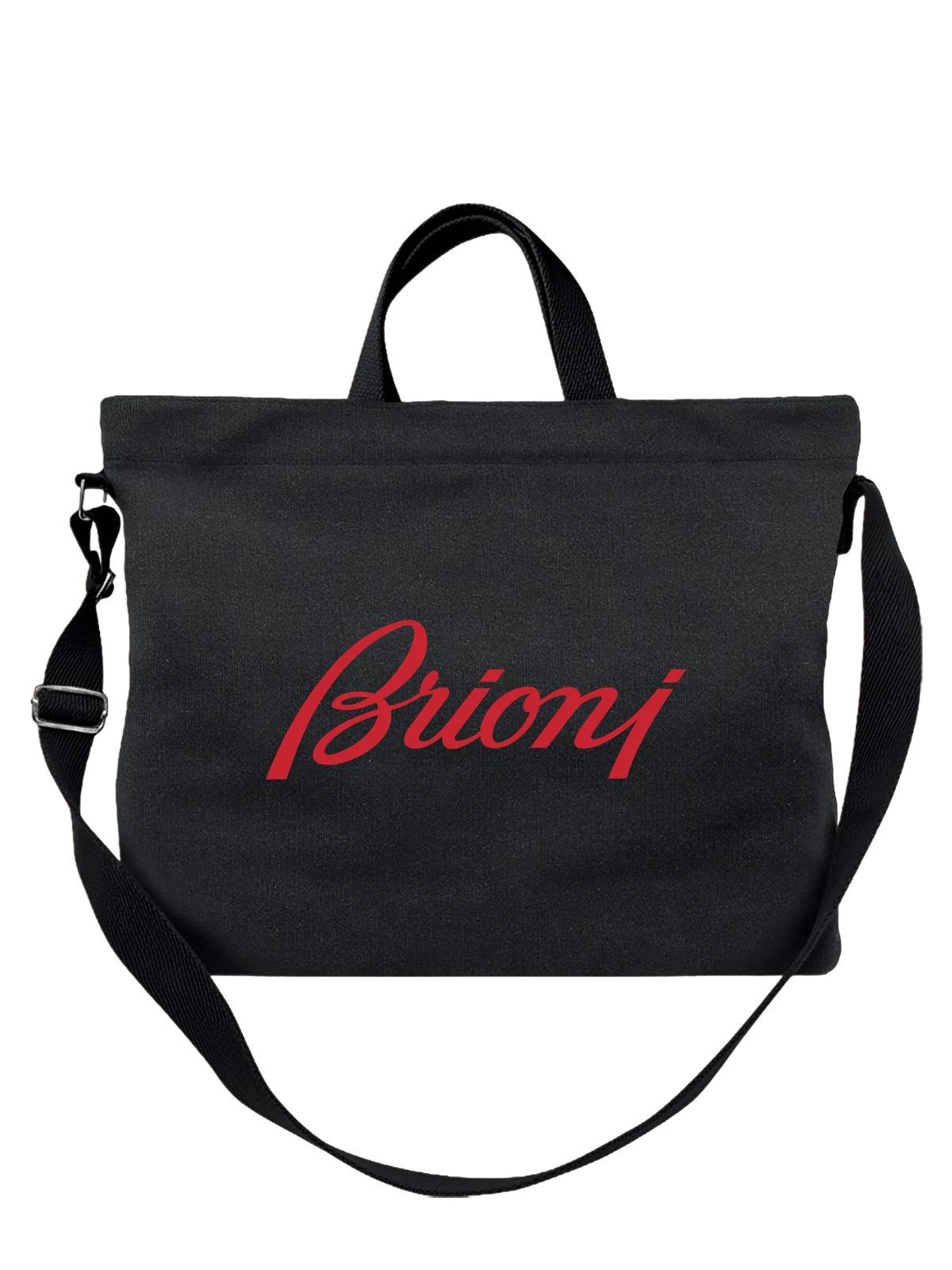 Сумка Brioni чёрная с принтом — римская элегантность — Чёрная, фото 1