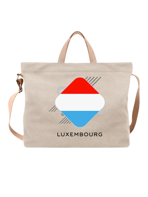 Сумка флаг Люксембурга Luxembourg — Белая, фото 1
