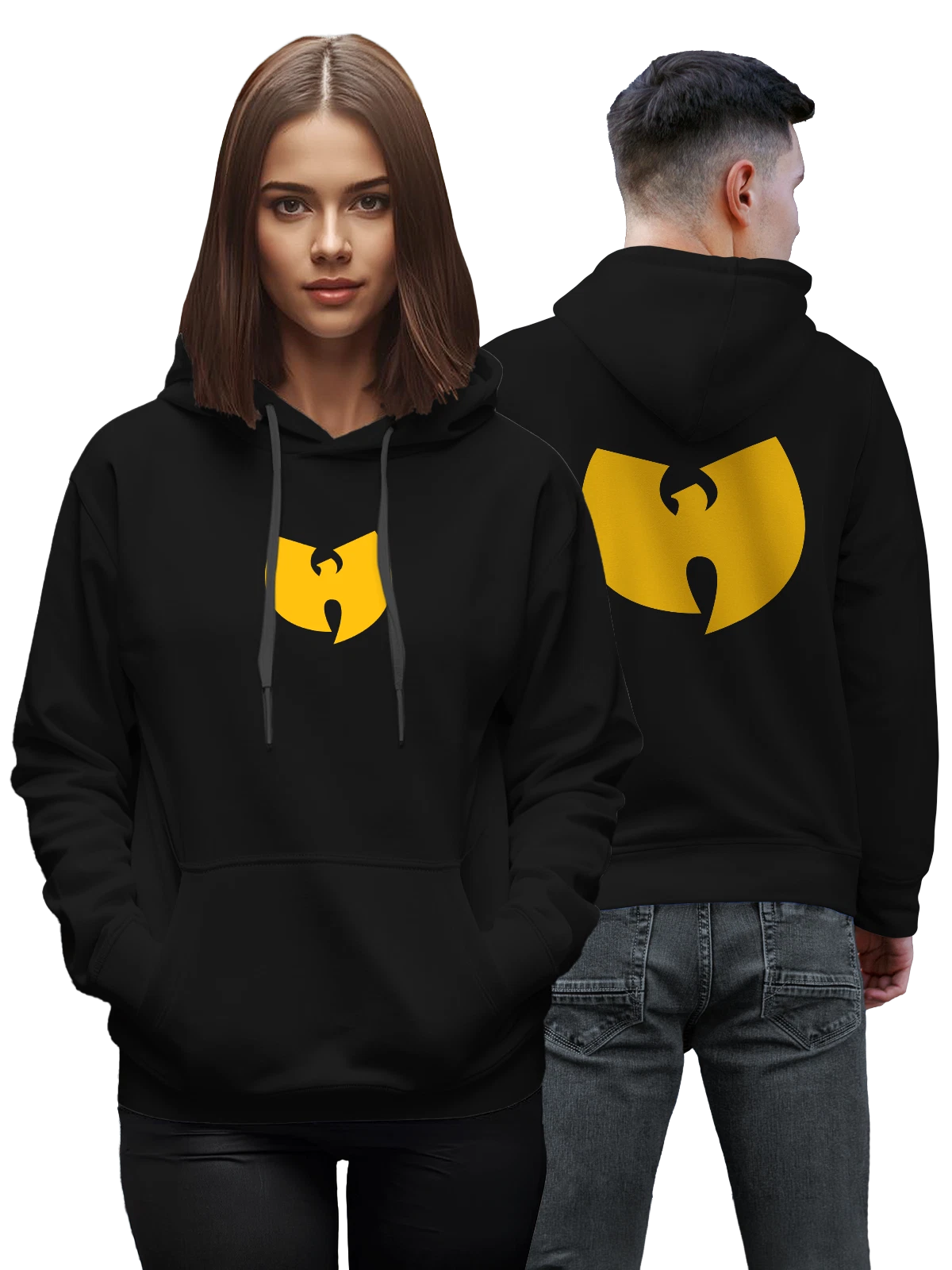 Худи Wu-Tang чёрное с принтом — принт для меломана — Чёрная, фото 1