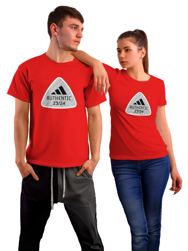 Футболка Adidas — Красная, фото 1