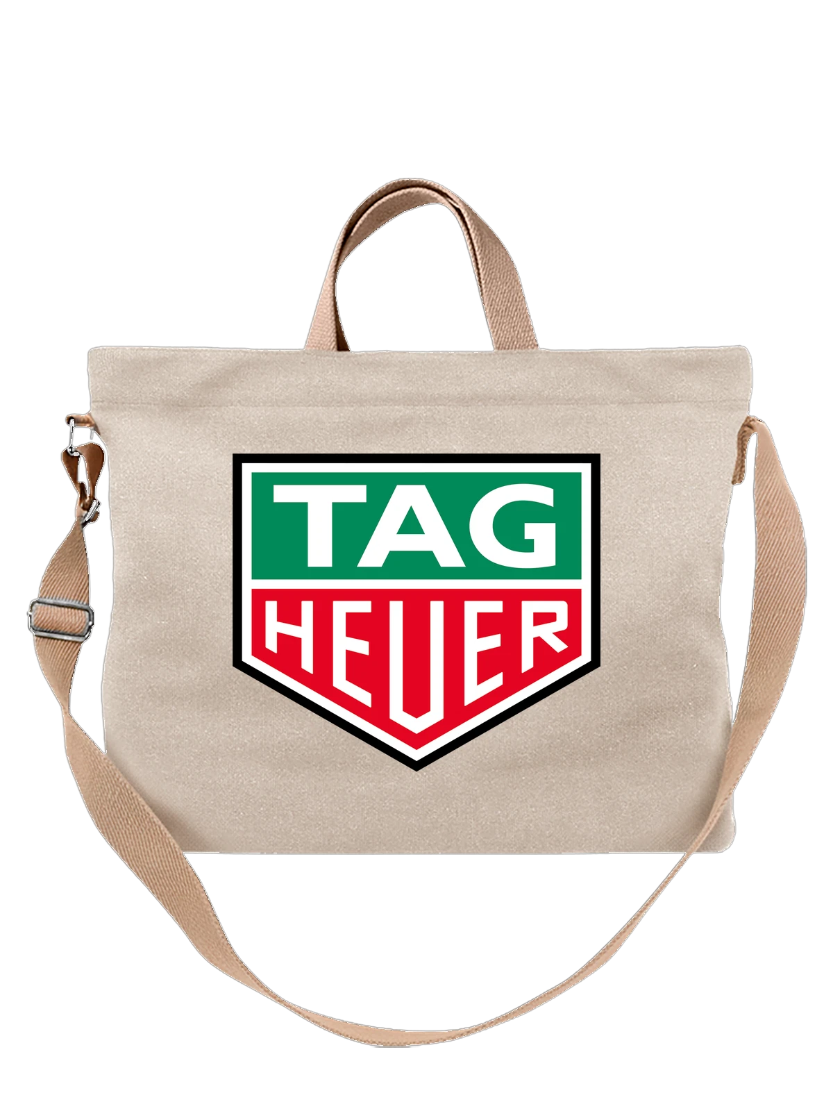 Сумка TAG Heuer белая с принтом — спортивные хронографы — Белая, фото 1