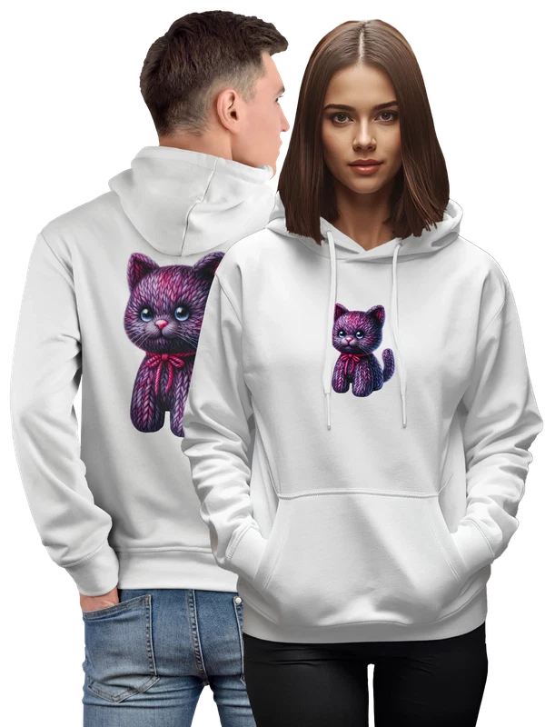 Худи кот — Белая, фото 1