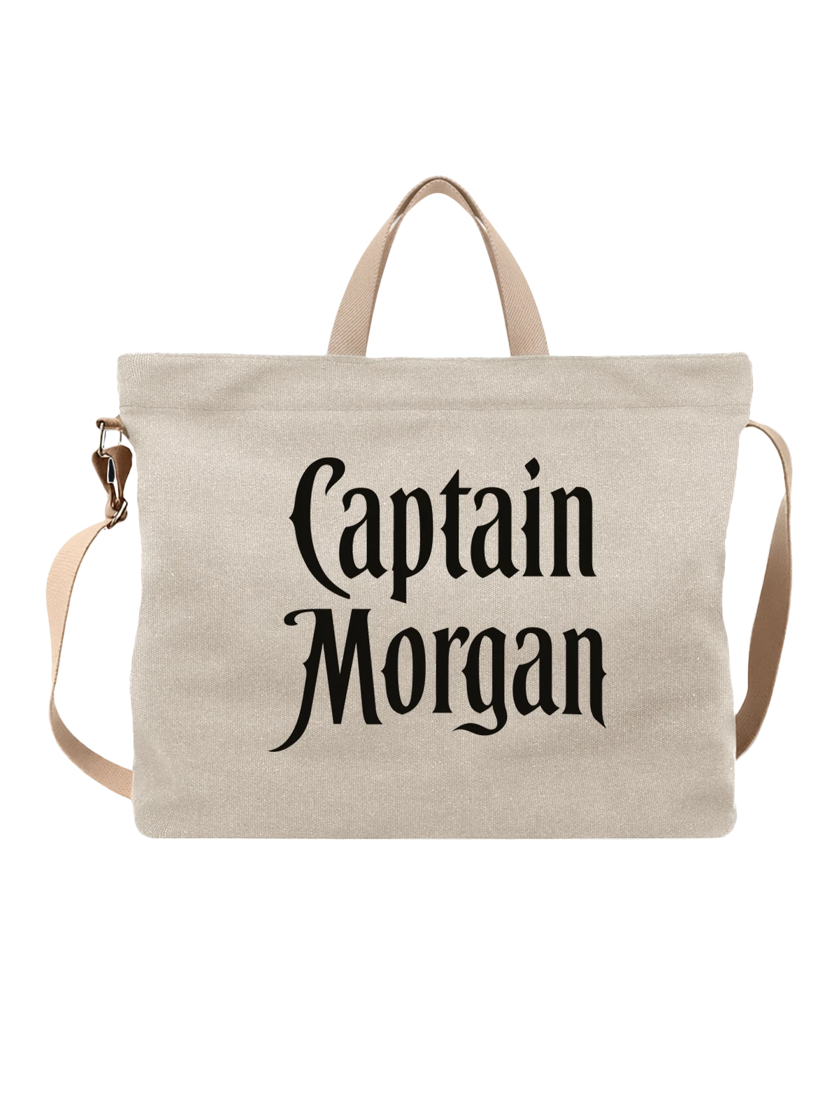 Сумка Captain Morgan белая с принтом — современная айдентика — Белая, фото 1