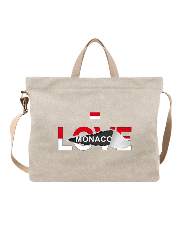 Сумка флаг Монако Monaco — Белая, фото 1
