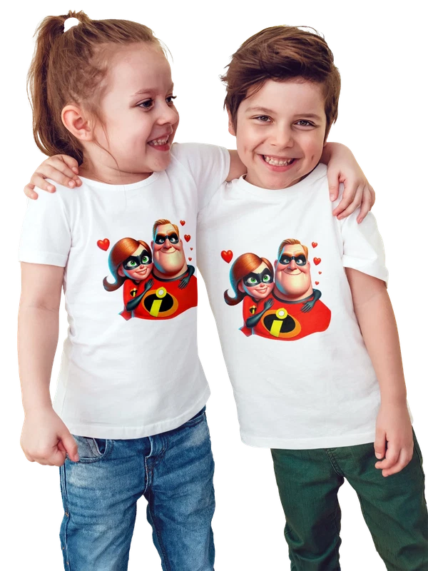 Футболка с Бобом Парр Эластикой Суперсемейка Incredibles — Белая, фото 1