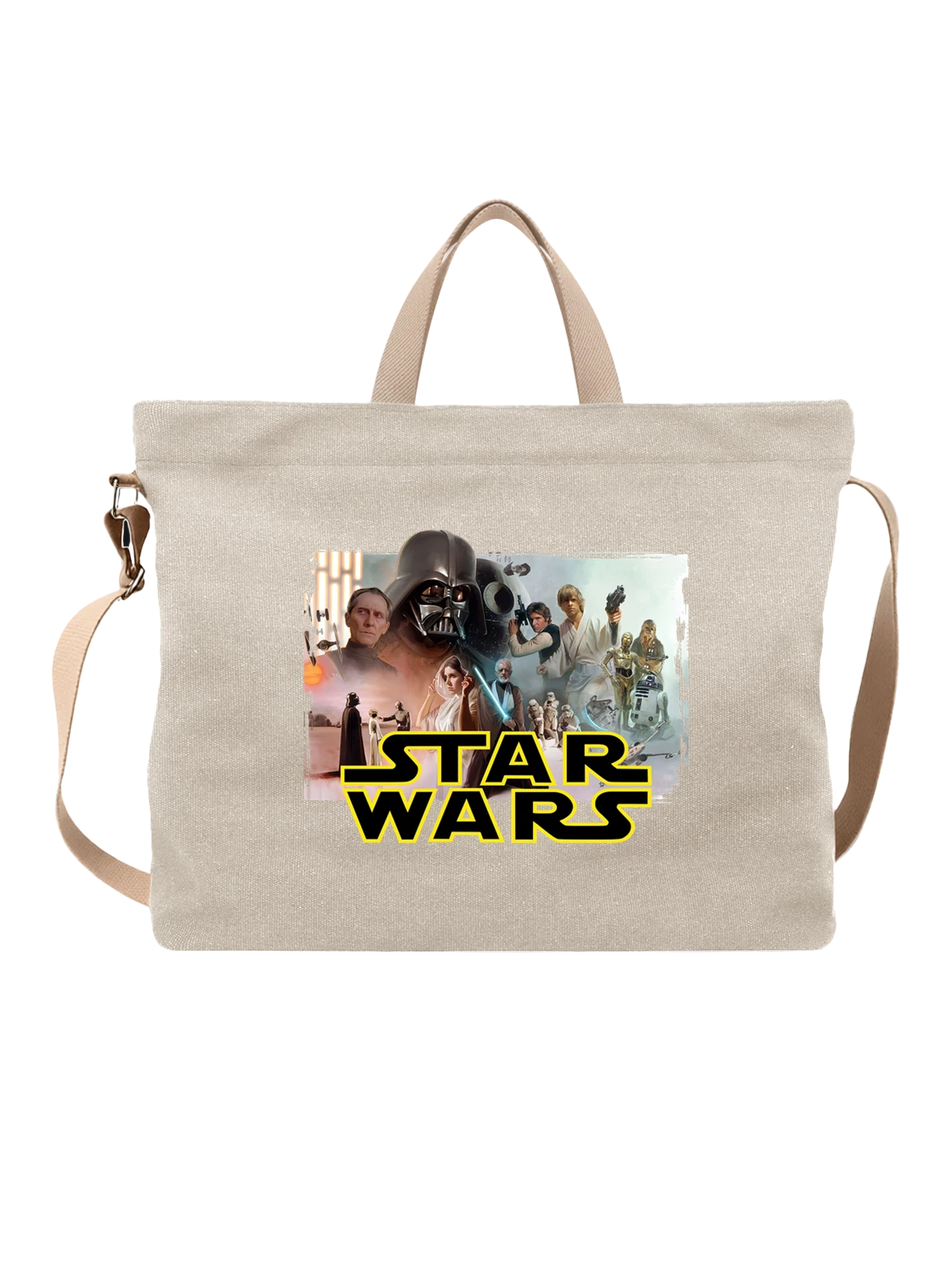 Сумка Звездные войны Star Wars белая с принтом — футболка подростку — Белая, фото 1