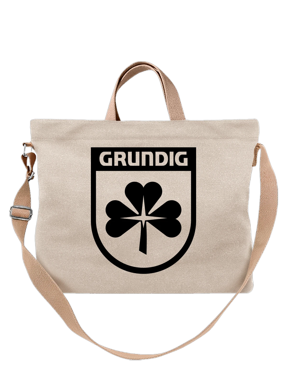 Сумка Grundig белая с принтом — радиоприемники и телевизоры — Белая, фото 1