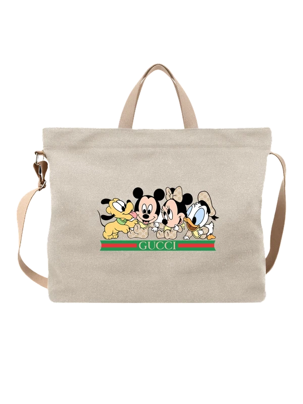 Сумка Gucci с Микки Маусом Дональдом и Минни — Белая, фото 1
