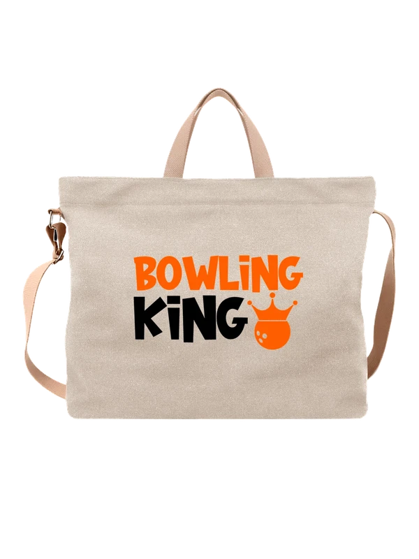 Сумка надпись bowling king — Белая, фото 1