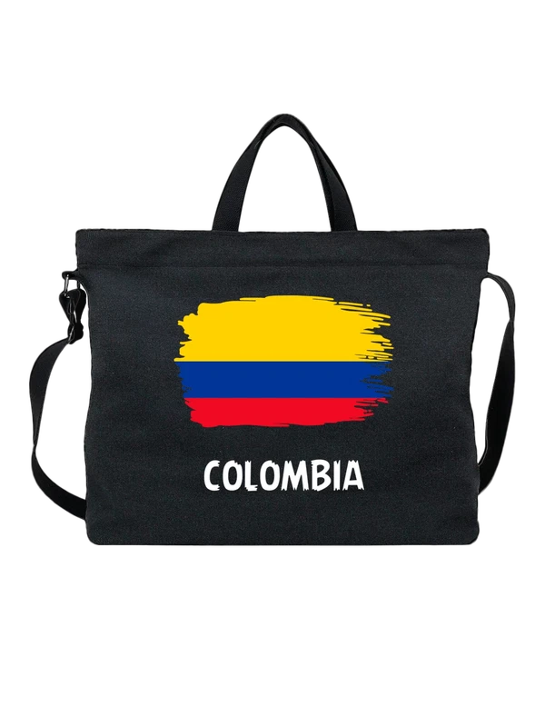 Сумка флаг Колумбия Colombia — Чёрная, фото 1