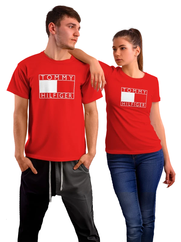 Футболка Tommy Hilfiger — Красная, фото 1