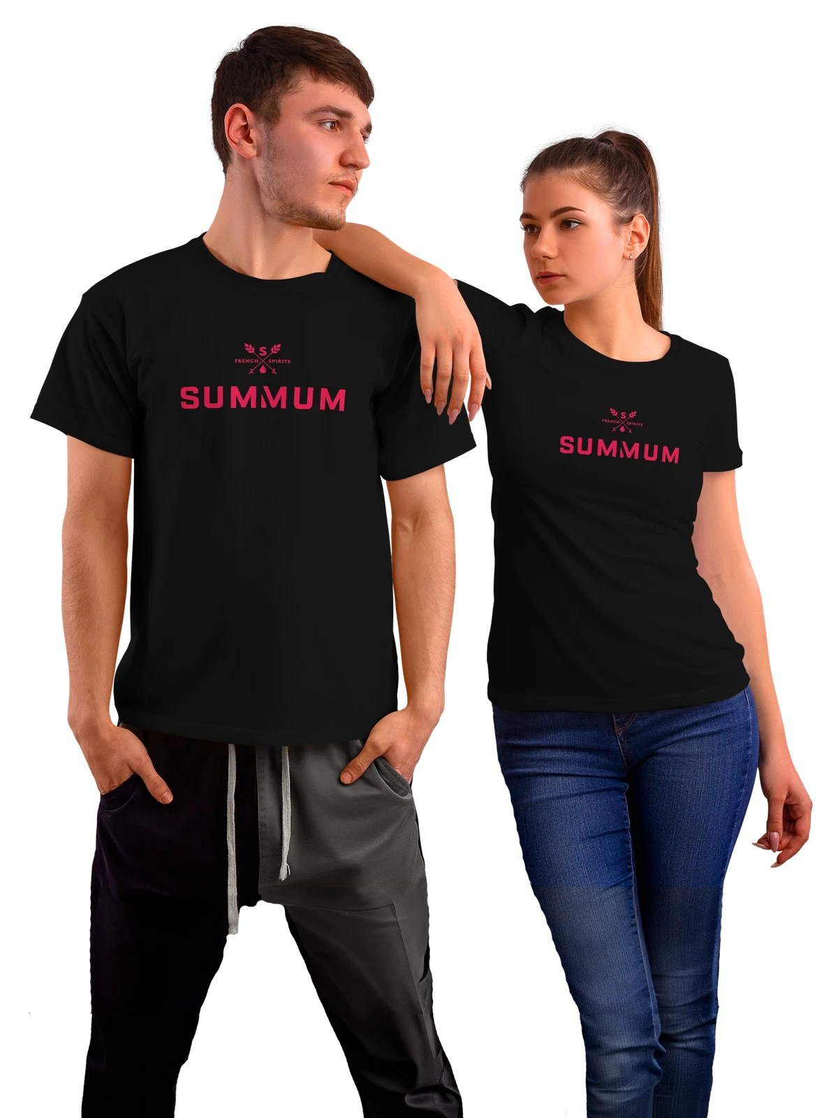 Футболка Summum чёрная с принтом — винтажная этикетка — Чёрная, фото 1