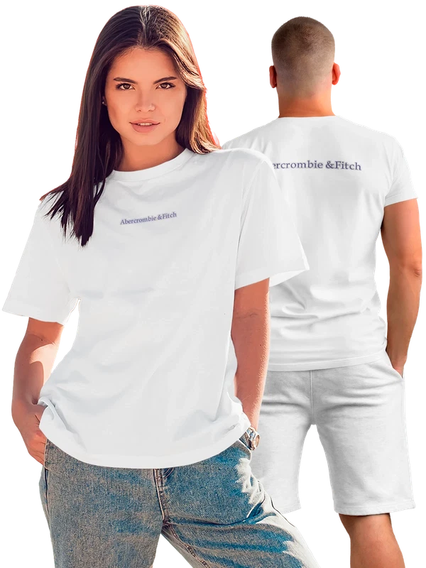 Футболка Abercrombie — Белая, фото 1