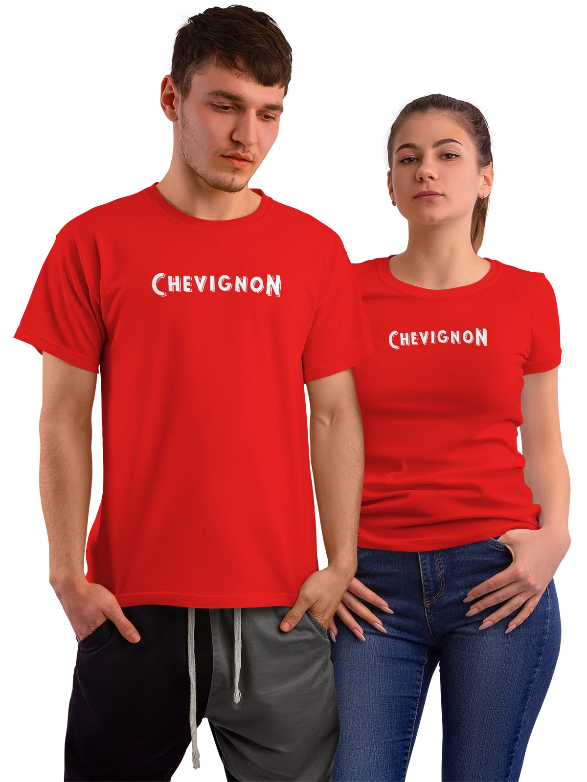 Футболка Chevignon красная с принтом — современная айдентика — Красная, фото 1