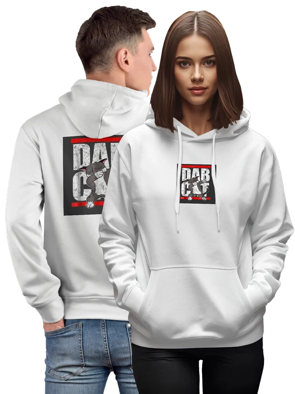 Худи с котом — Белая, фото 1