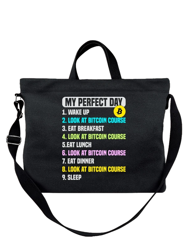 Сумка биткоин my perfect day — Чёрная, фото 1