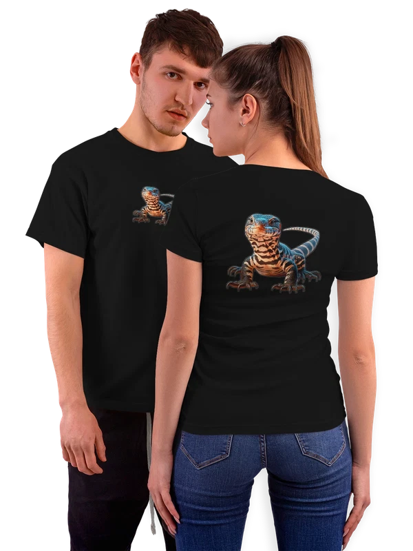 Футболка ящерица — Чёрная, фото 1