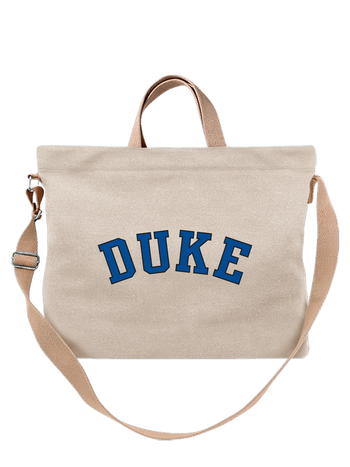 Сумка Duke белая с принтом — современная айдентика — Белая, фото 1