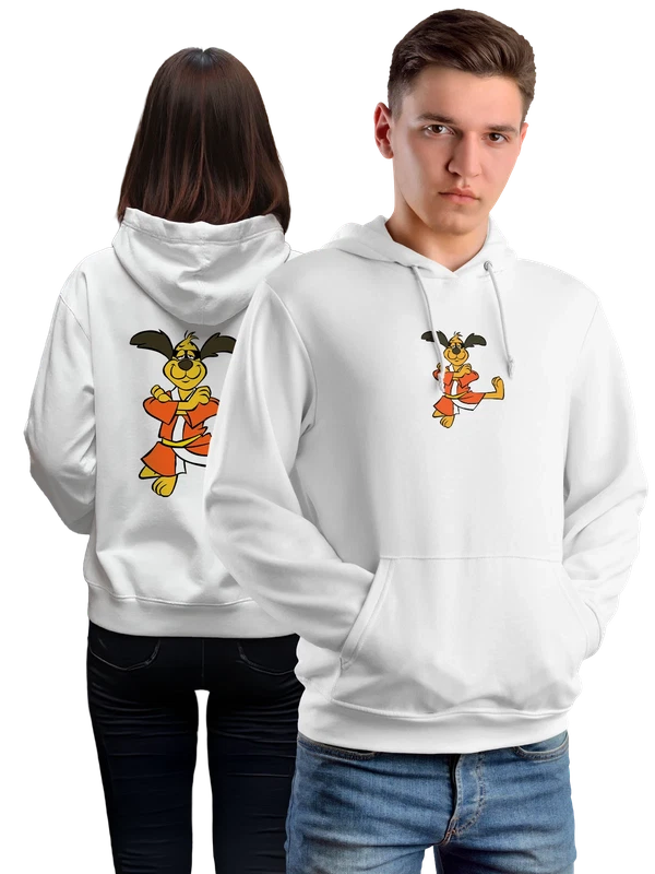Худи пёс кунг фу — Белая, фото 1