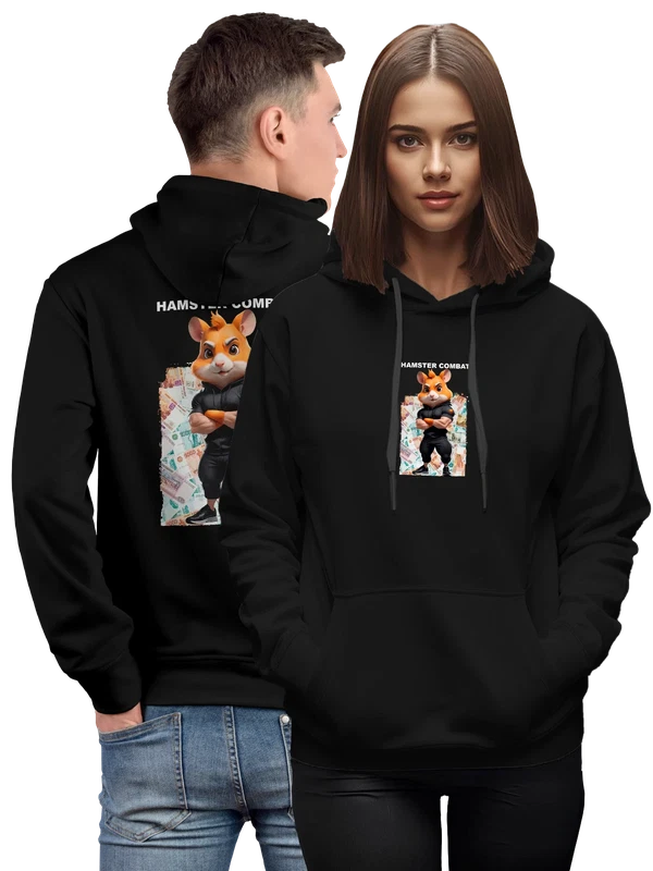 Худи Hamster Kombat — Чёрная, фото 1