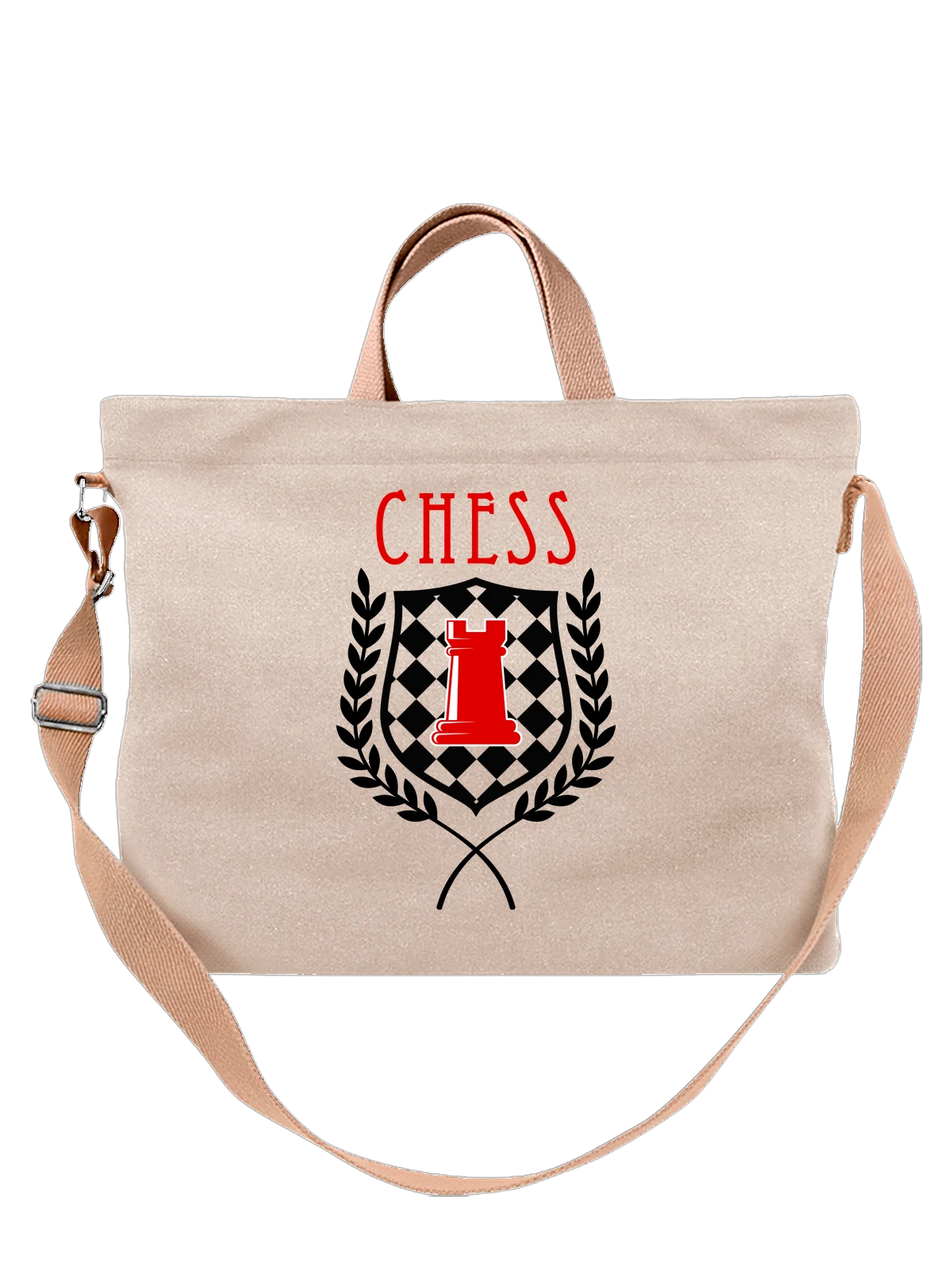 Сумка Шахматы chess белая с принтом — шахматист — Белая, фото 1