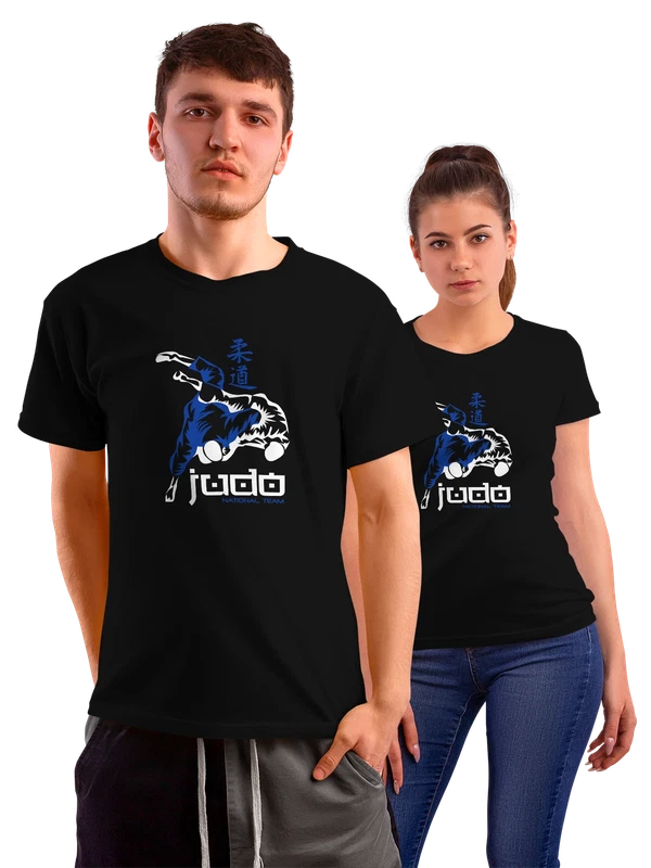 Футболка дзюдо judo national team — Чёрная, фото 1