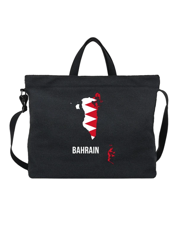 Сумка с флагом Бахрейна Bahrain — Чёрная, фото 1