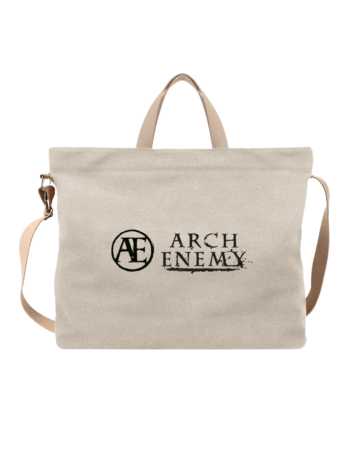 Сумка Arch Enemy белая с принтом — современная айдентика — Белая, фото 1