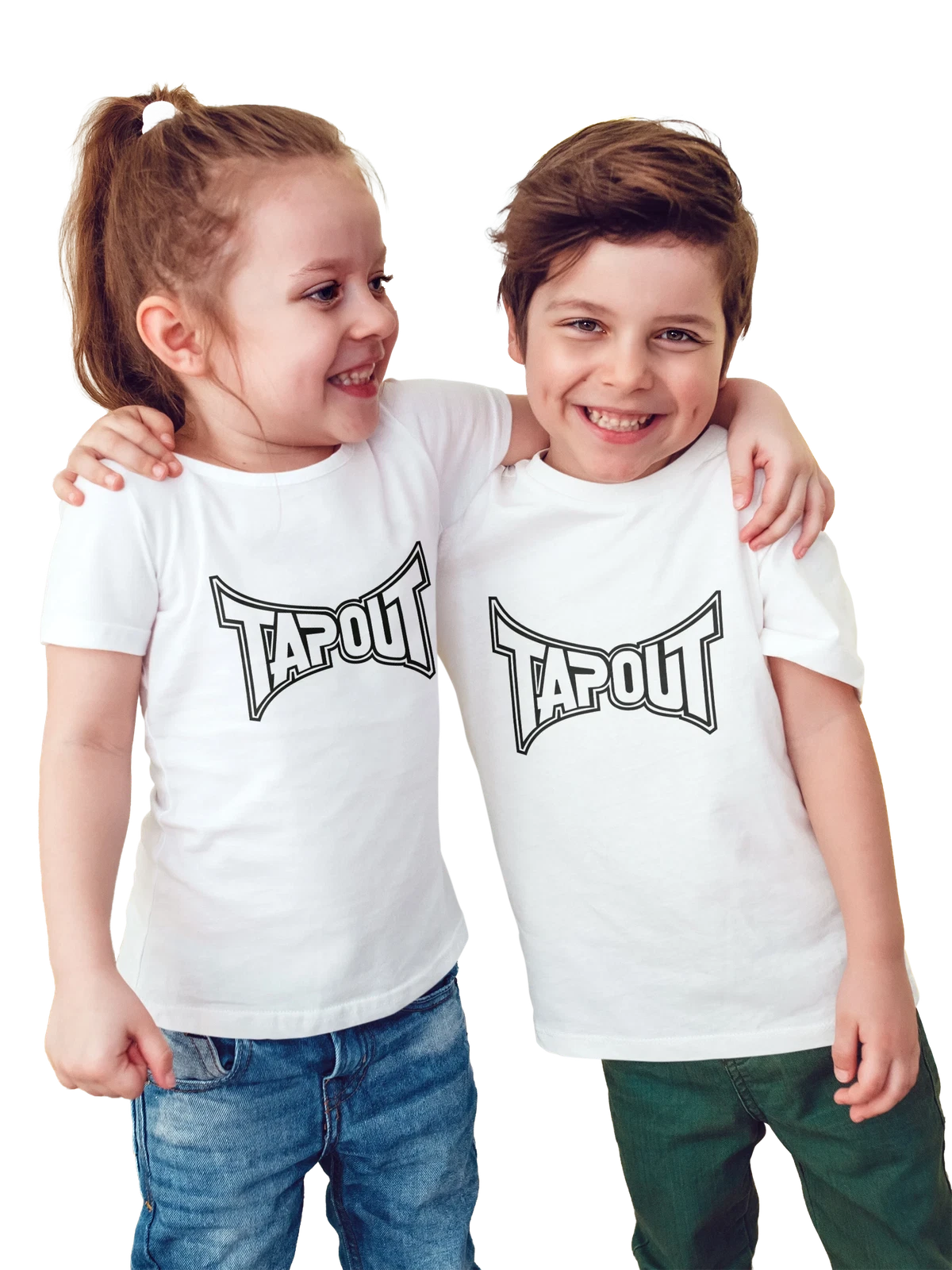 Футболка детская Tapout белая с принтом — MMA экипировка — Белая, фото 1