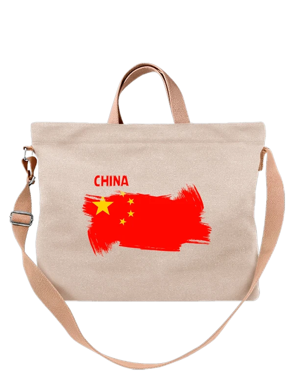 Сумка флаг Китая China — Белая, фото 1