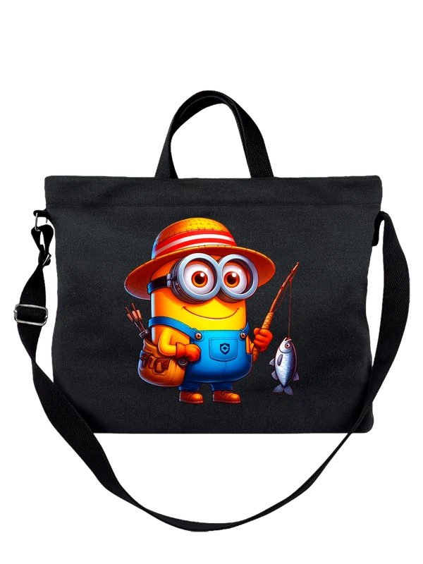 Сумка с Миньоном Minion рыбака — Чёрная, фото 1