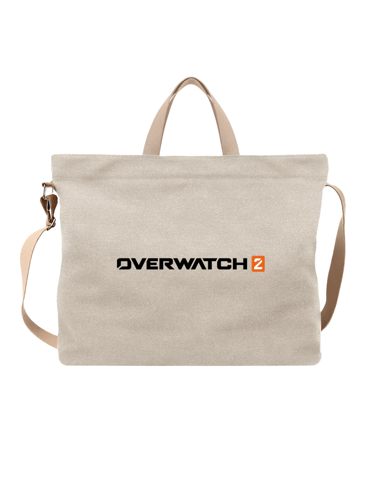 Сумка Overwatch белая с принтом — цифровой стиль — Белая, фото 1